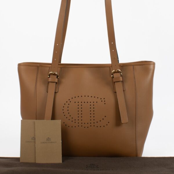 Lebeau-Courally Camel Détente Zip Shoulder Bag