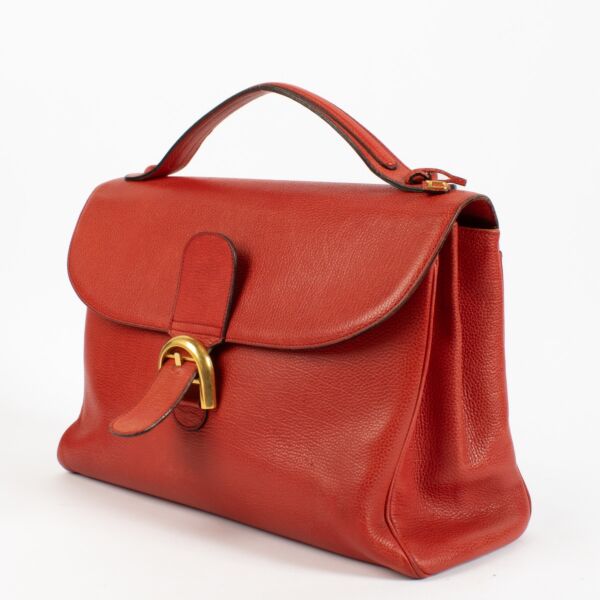 Delvaux Red Brillant Briefcase
