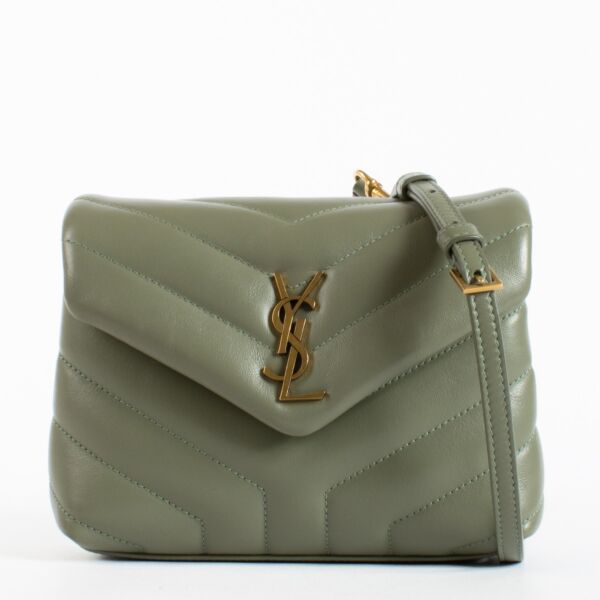 Saint Laurent Khaki Toy Loulou Bag