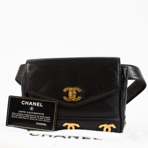 Chanel Black Leather CC Belt Bag