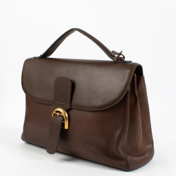 Delvaux Brown Brillant Briefcase