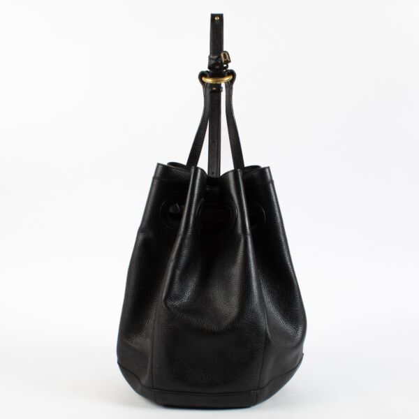 Authentic Preloved Delvaux Black Olivier Bucket Bag on Labellov.com