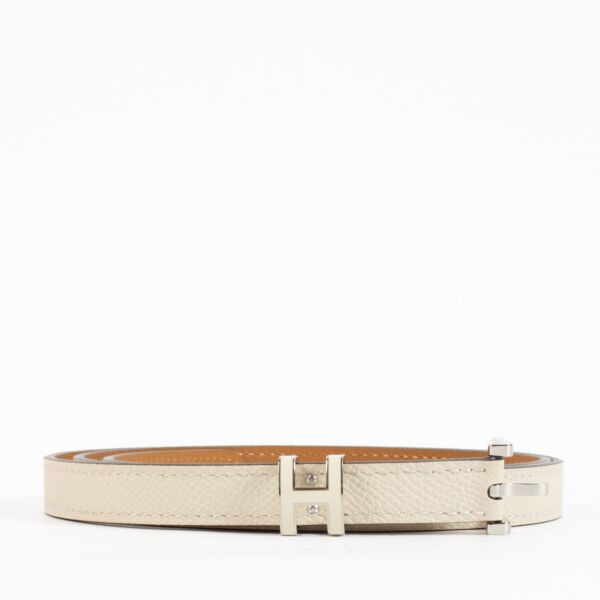 Shop 100% authentic secondhand Hermès Pop H Craie Epsom Belt - Size 90 on Labellov.com