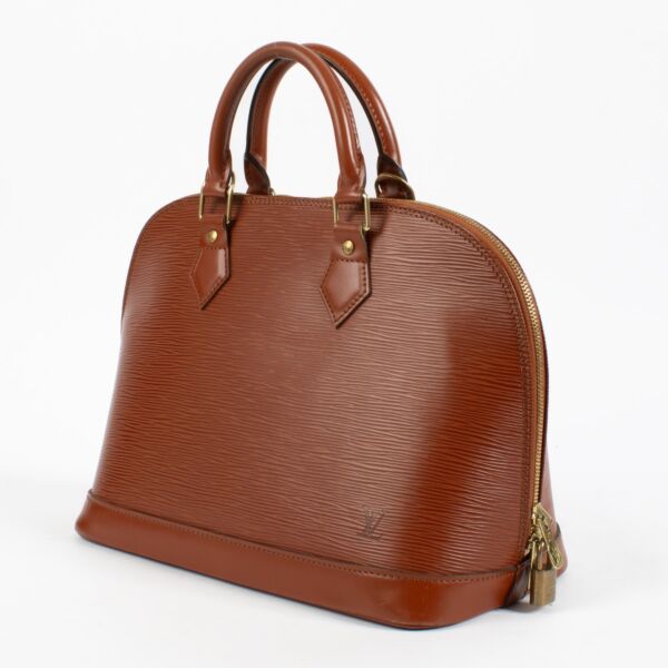 Louis Vuitton Kenyan Fawn Alma PM Top Handle Bag