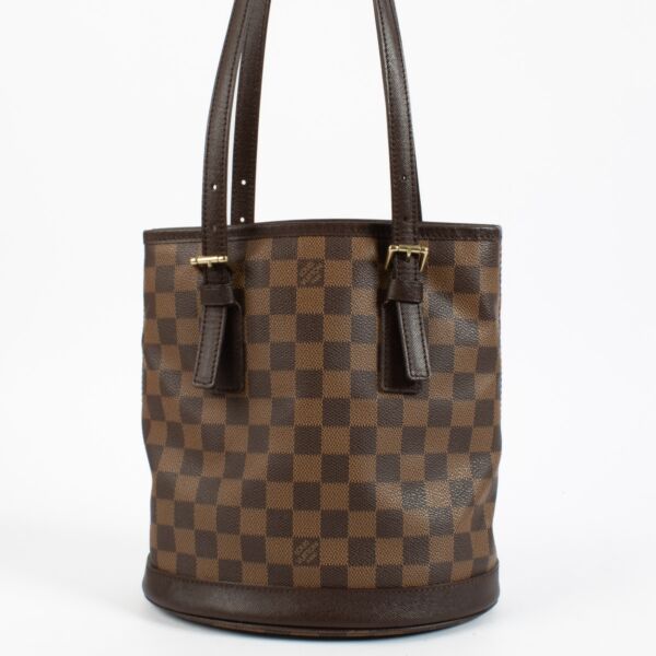 Shop 100% authentic secondhand Louis Vuitton Damier Ebene Marais Bucket Shoulder Bag on Labellov.com