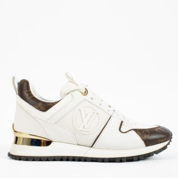 shop 100% authentic second hand Louis Vuitton White Run Away Sneakers - Size 36 on Labellov.com