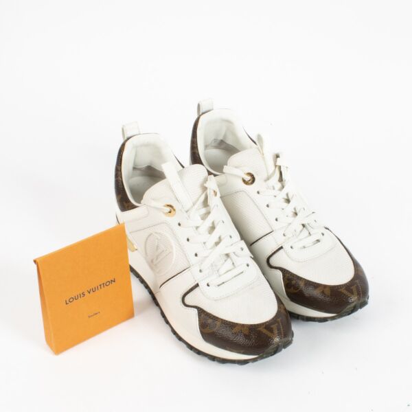 Louis Vuitton White Run Away Sneakers - Size 36