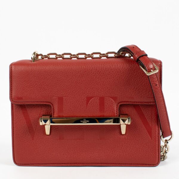 shop 100% authentic second hand Valentino Garavani Red VLTN Uptown Bag on Labellov.com