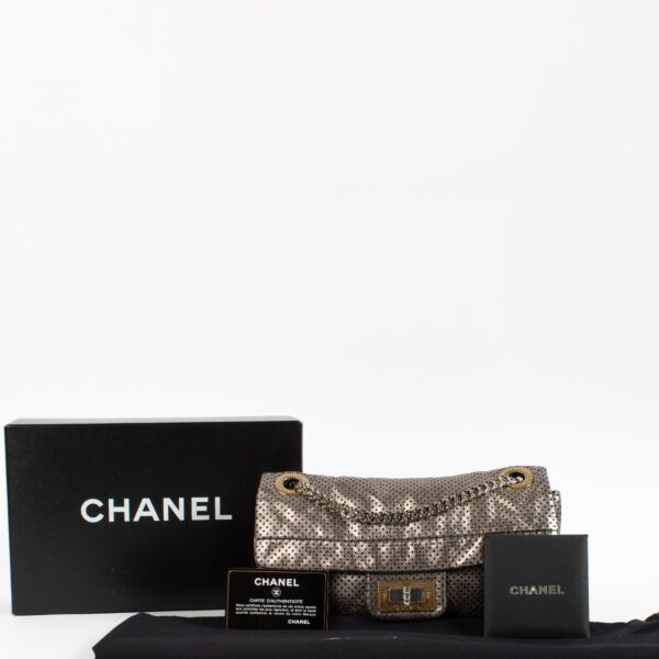 Chanel Metallic Perforated 2.55 Flap Bag