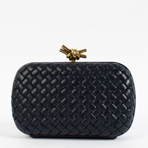 Bottega Veneta Blue Knot Clutch