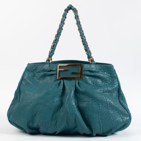 Fendi Blue Large Mia Bag