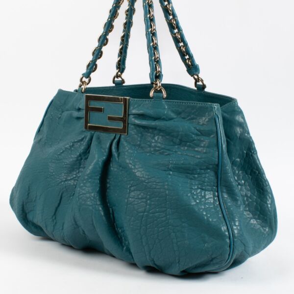 Fendi Blue Large Mia Bag