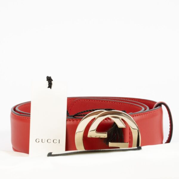 Gucci Red Belt - Size 80