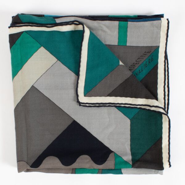 shop 100% authentic second hand Hermès Perspective Cavalière Cashmere 140 Shawl on Labellov.com