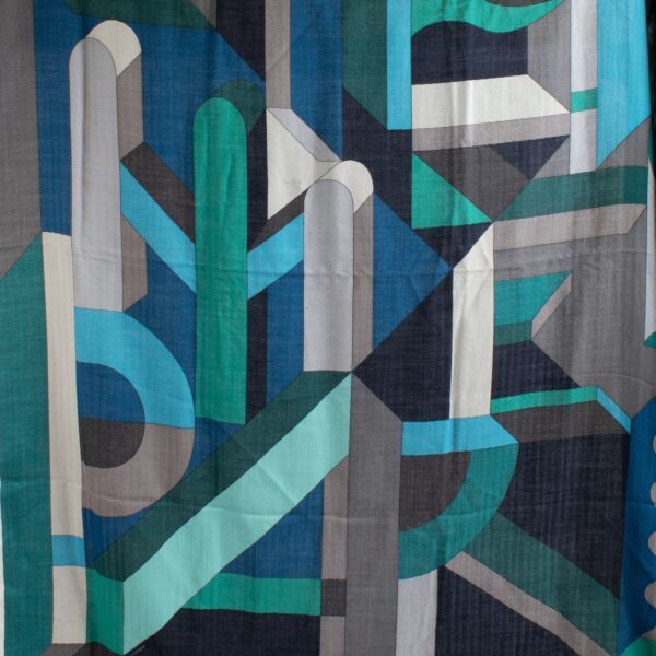 Hermès Perspective Cavalière Cashmere 140 Shawl