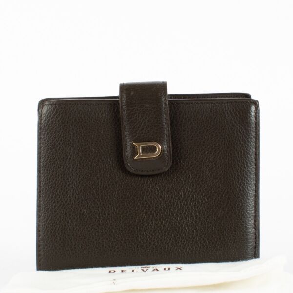 Delvaux Brown Dinar Wallet