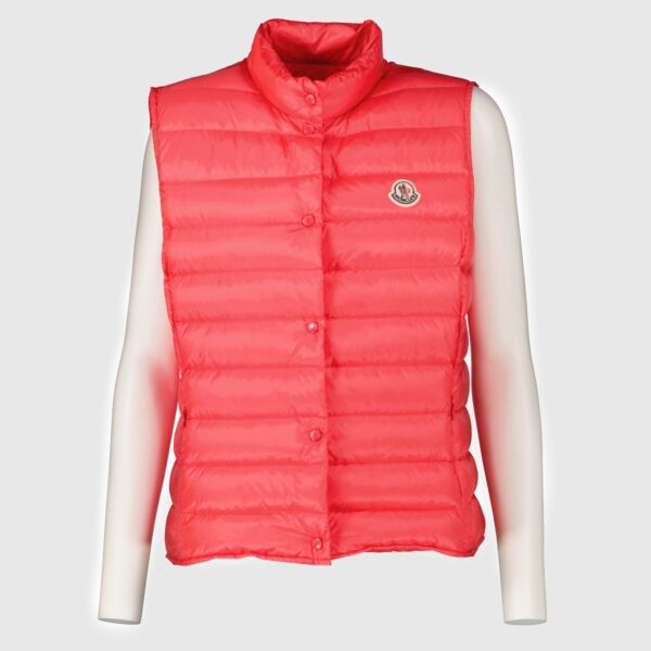 shop 100% authentic second hand Moncler Pink Sleeveless Lightweight Down Gillet - Size 3 on Labellov.com