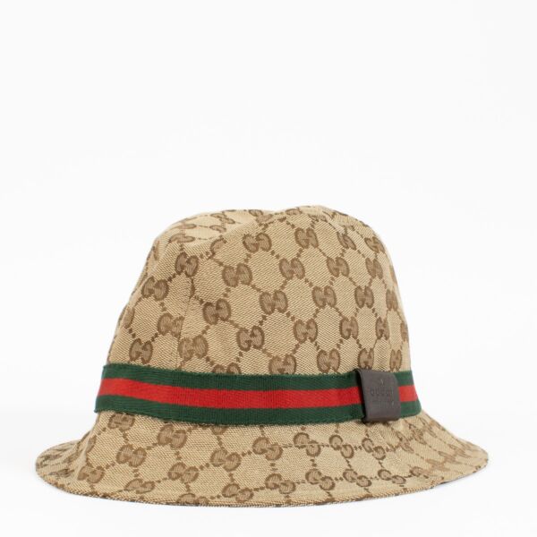 Shop 100% authentic second hand Gucci GG Canvas Bucket Hat - Size S on Labellov.com