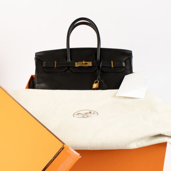 Hermès Birkin 35 Black Evergrain GHW