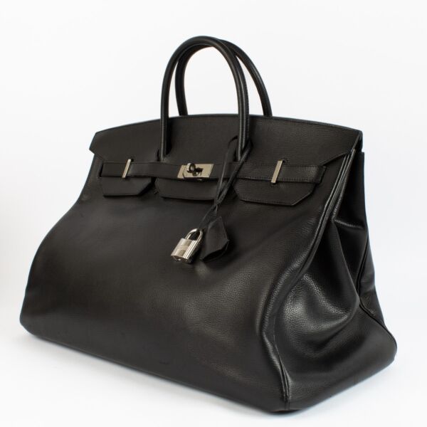 Hermès Birkin 50 Black Ardennes PHW