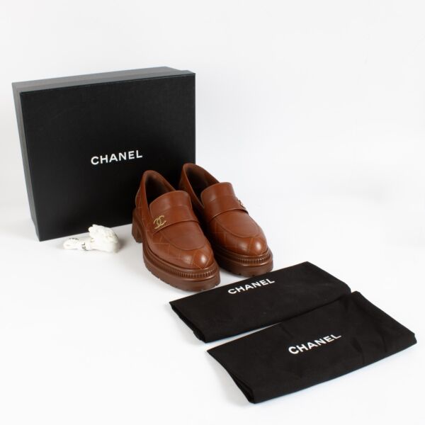 Chanel Brown Loafers - Size 40,5