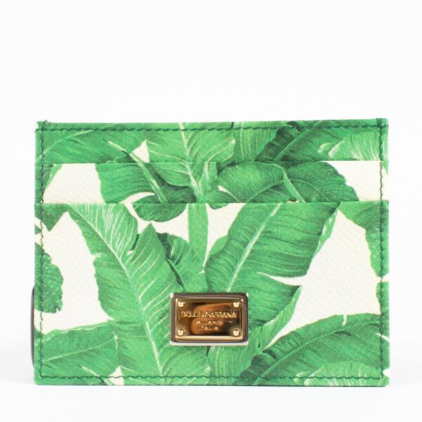 Dolce & Gabbana Palm Leaf Card Holder