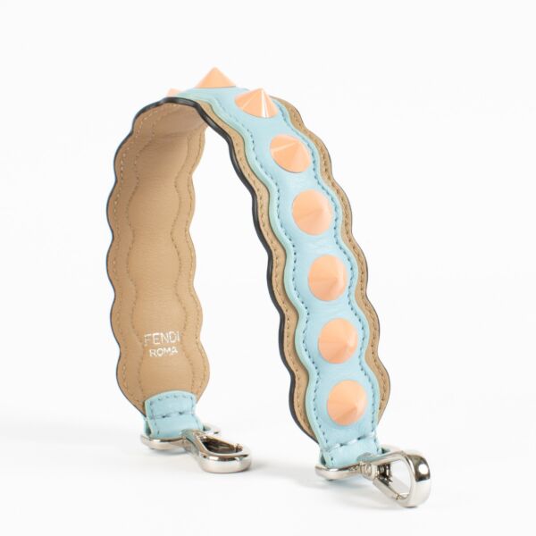 Fendi Multicolor Strap You Studded Short Bag Strap
