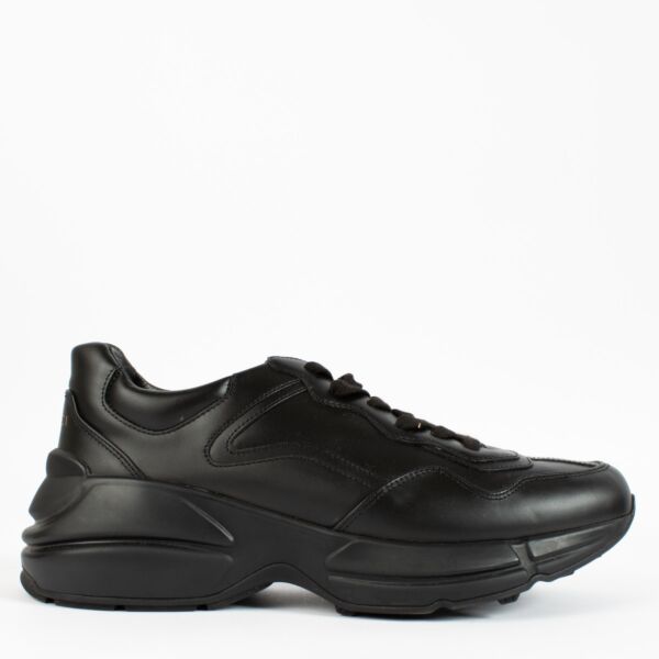 Gucci Black Rhyton Sneakers - Size 40