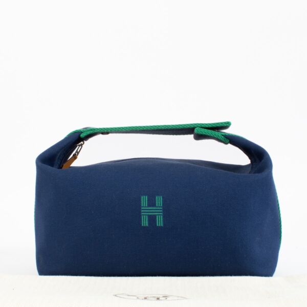 Hermès Marine Blue Bride-a-Brac Large Case