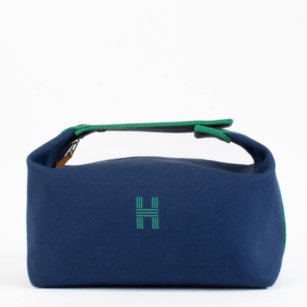 Hermès Marine Blue Bride-a-Brac Large Case