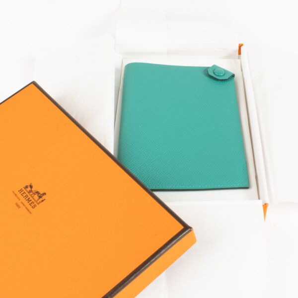 Hermès Blue Turqoise Passport Holder