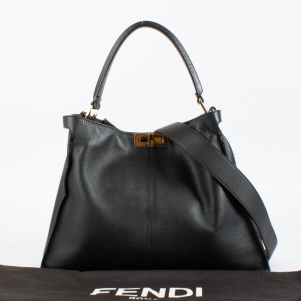 Fendi Large Black Peekaboo X-Lite Bag