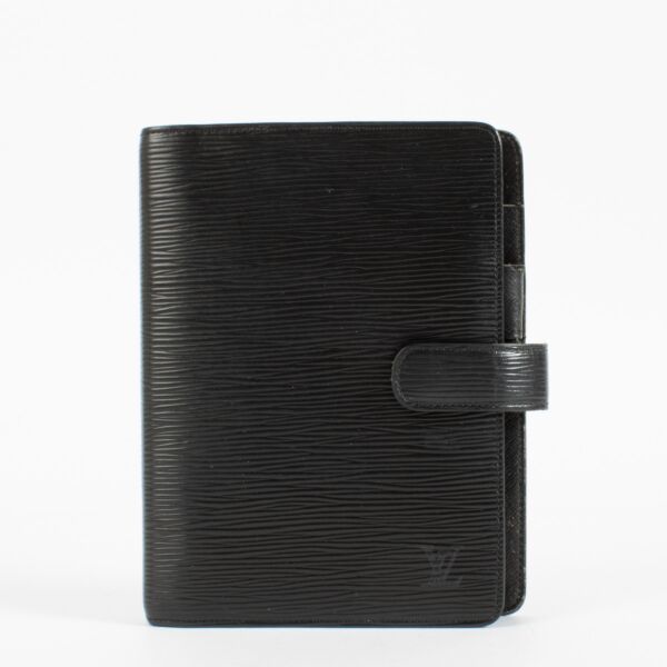 Louis Vuitton Black Epi Medium Agenda Cover