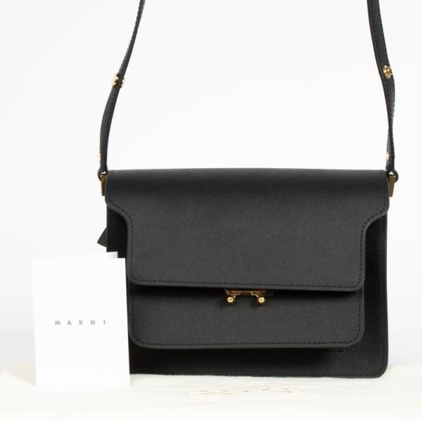 Marni Black Medium Trunk Shoulder Bag