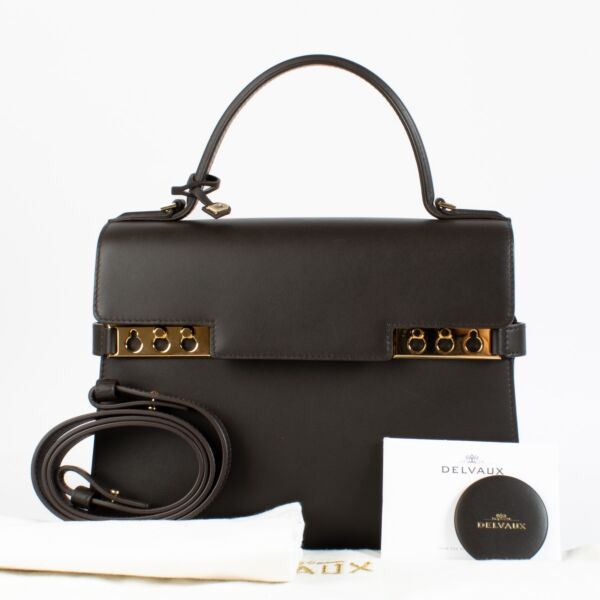 Delvaux Ebene Calf Souple Tempete MM