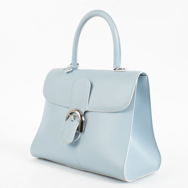 Delvaux Baby Blue Box Calf Brillant MM