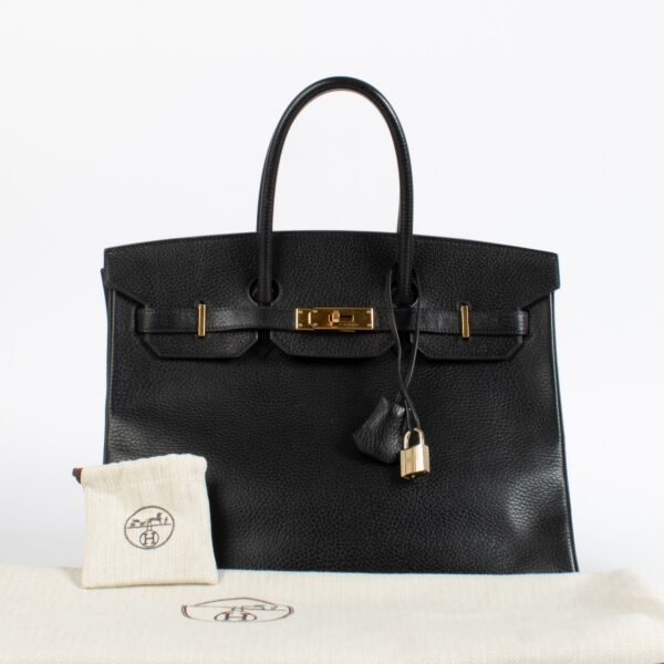 Hermès Birkin 35 Black Ardennes GHW