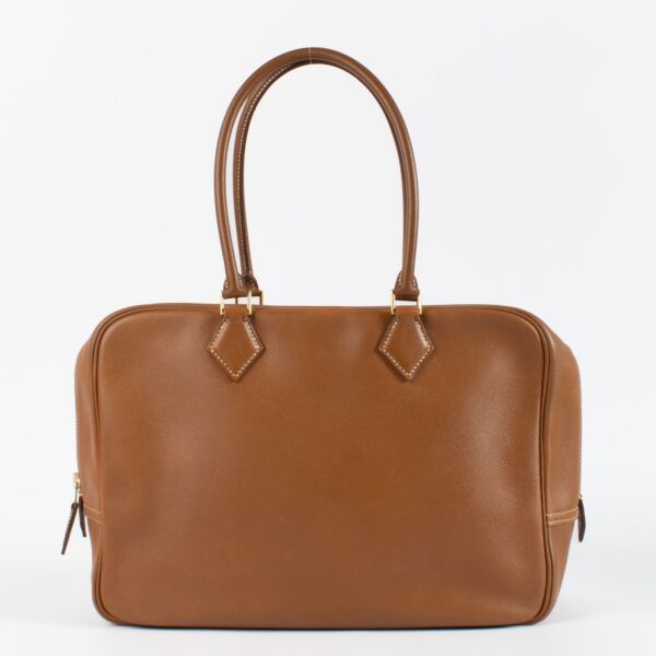 100% authentic preloved Hermès Cognac Top handle Plume on Labellov.com