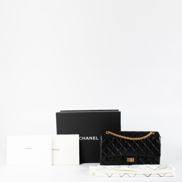 Chanel Black Reissue 2.55 Large GHW
