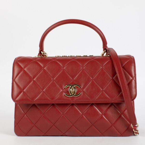 Chanel Red Medium Trendy CC Bag