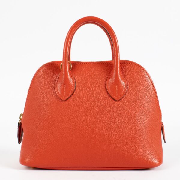 shop 100% authentic second hand Hermès Bolide 1923 Mini Capucine Chevre Mysore GHW on Labellov.com