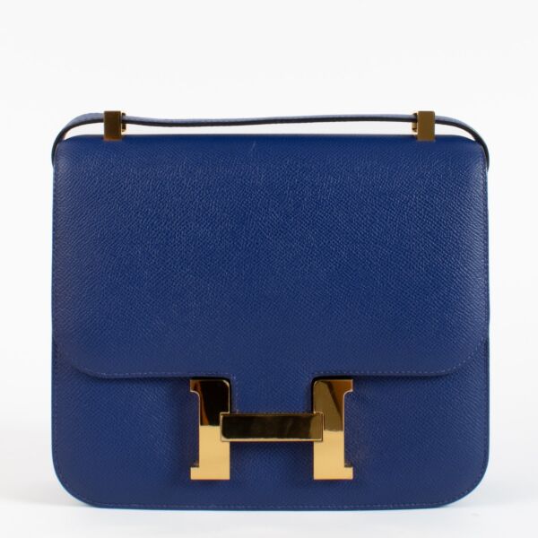 Hermès Constance 24 Bleu Electrique Epsom GHW