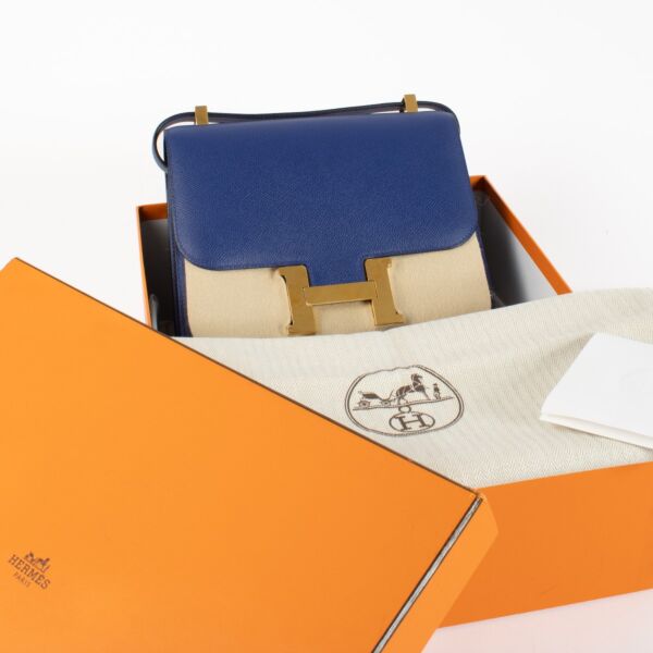 Hermès Constance 24 Bleu Electrique Epsom GHW