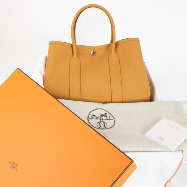 Hermès Garden Party 30 Naturel Sable Canvas/Negonda PHW