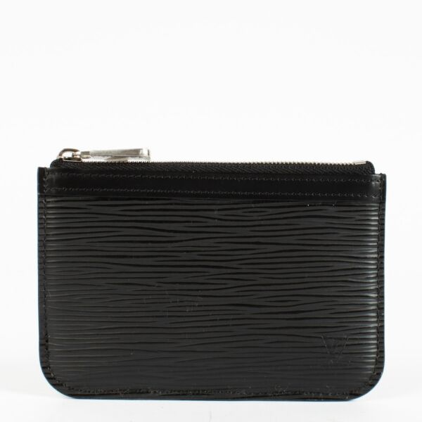 Authentic pre-loved Louis Vuitton Black Epi Key Pouch on Labellov.com