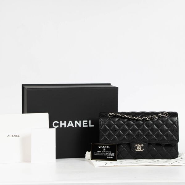 Chanel Black Caviar Medium Classic 11.12 Handbag