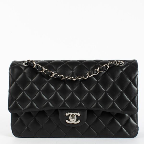 Chanel Black Lambskin Medium Classic 11.12 Bag