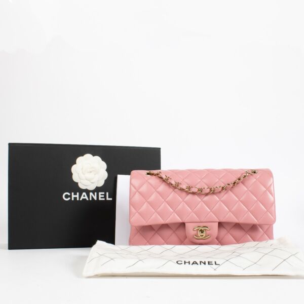 Chanel Pink Lambskin Medium Classic 11.12 Bag
