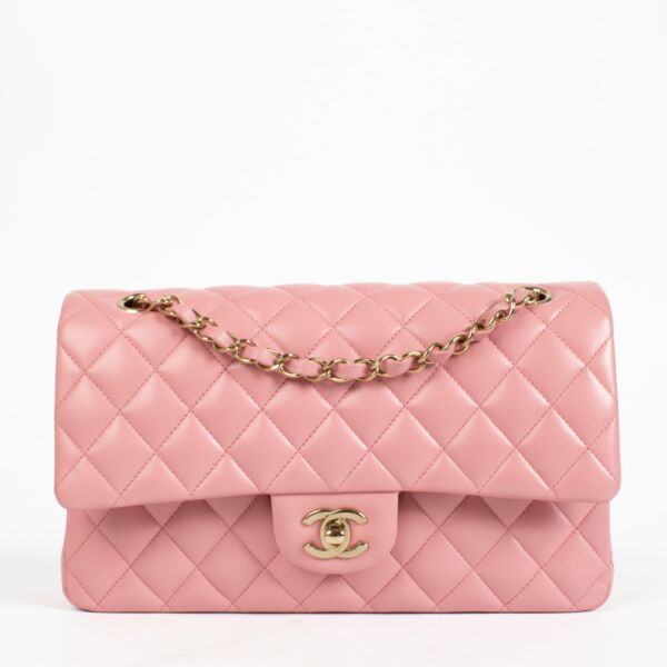 Chanel Pink Lambskin Medium Classic 11.12 Bag