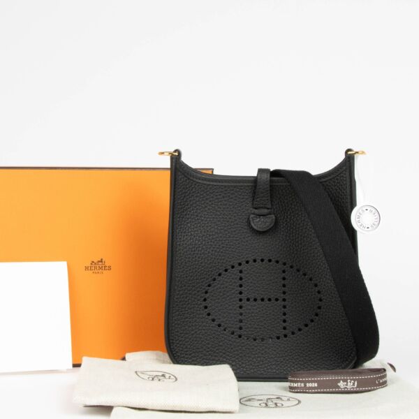 Hermès Evelyne 16 Black Clemence GHW